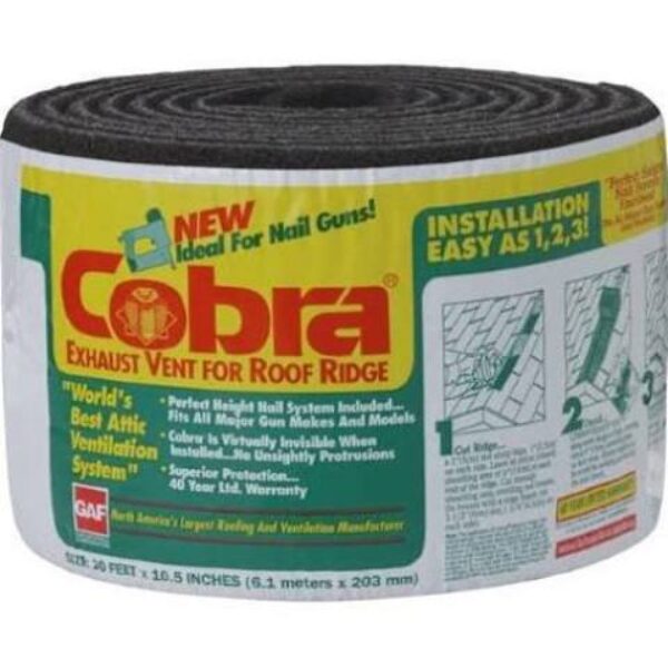 Ridge Vent – Cobra 50' roll