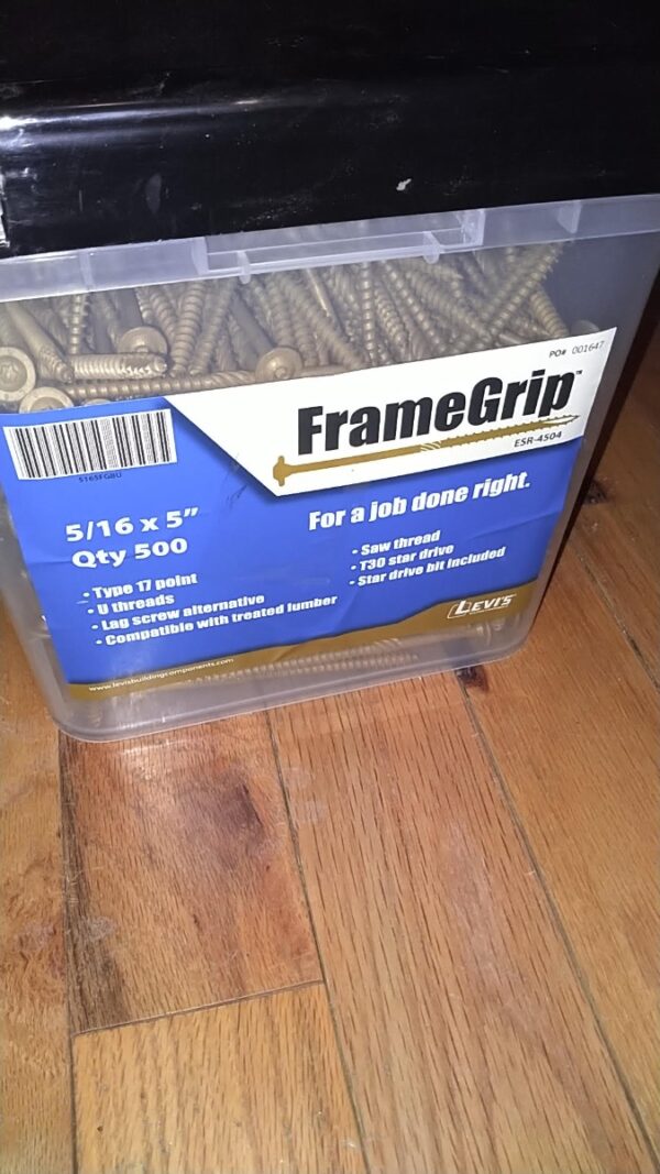 FrameGrip Structural Screws 5 /16" x5"