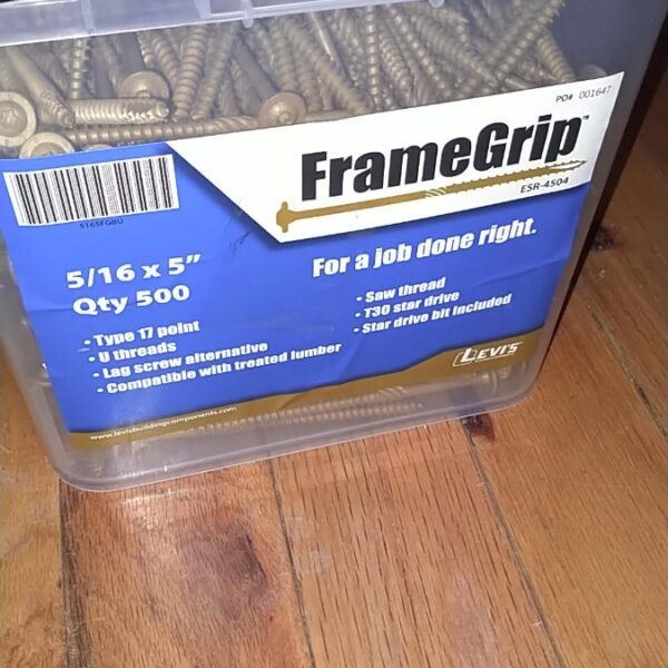 FrameGrip Structural Screws 5 /16" x5"