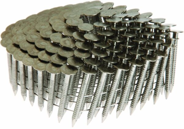 Grip Rite Prime Guard Max 1-1/4-Inch Coil Roofing 304 Ring Shank, Stainless Steel