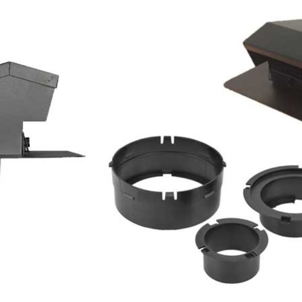 SnapCap Exaust vent flashing Black Aluminum