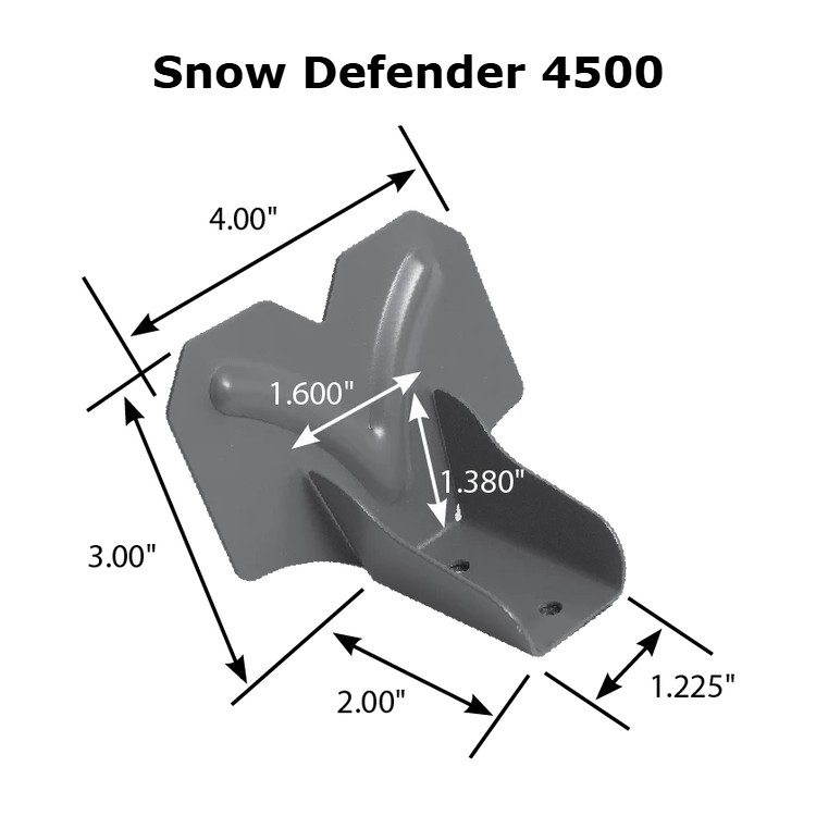 Snow Guard Defender 4500 - mill finish stainless steel Snow Guard - Image 3